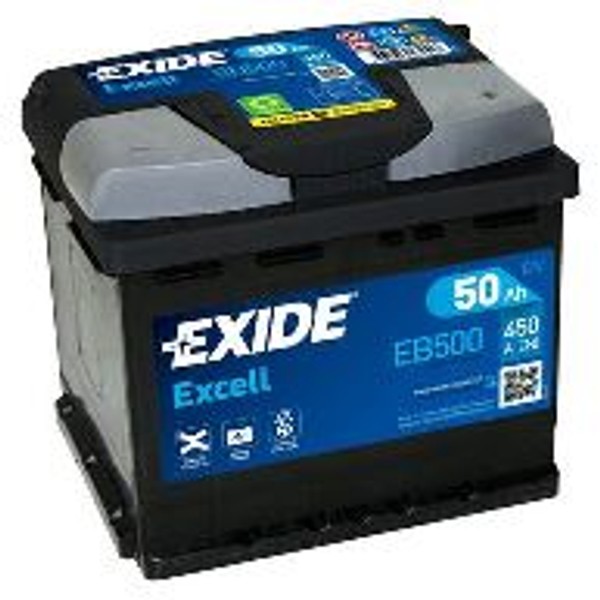 akumulator 12v-50ah d+ eb500 exide excell